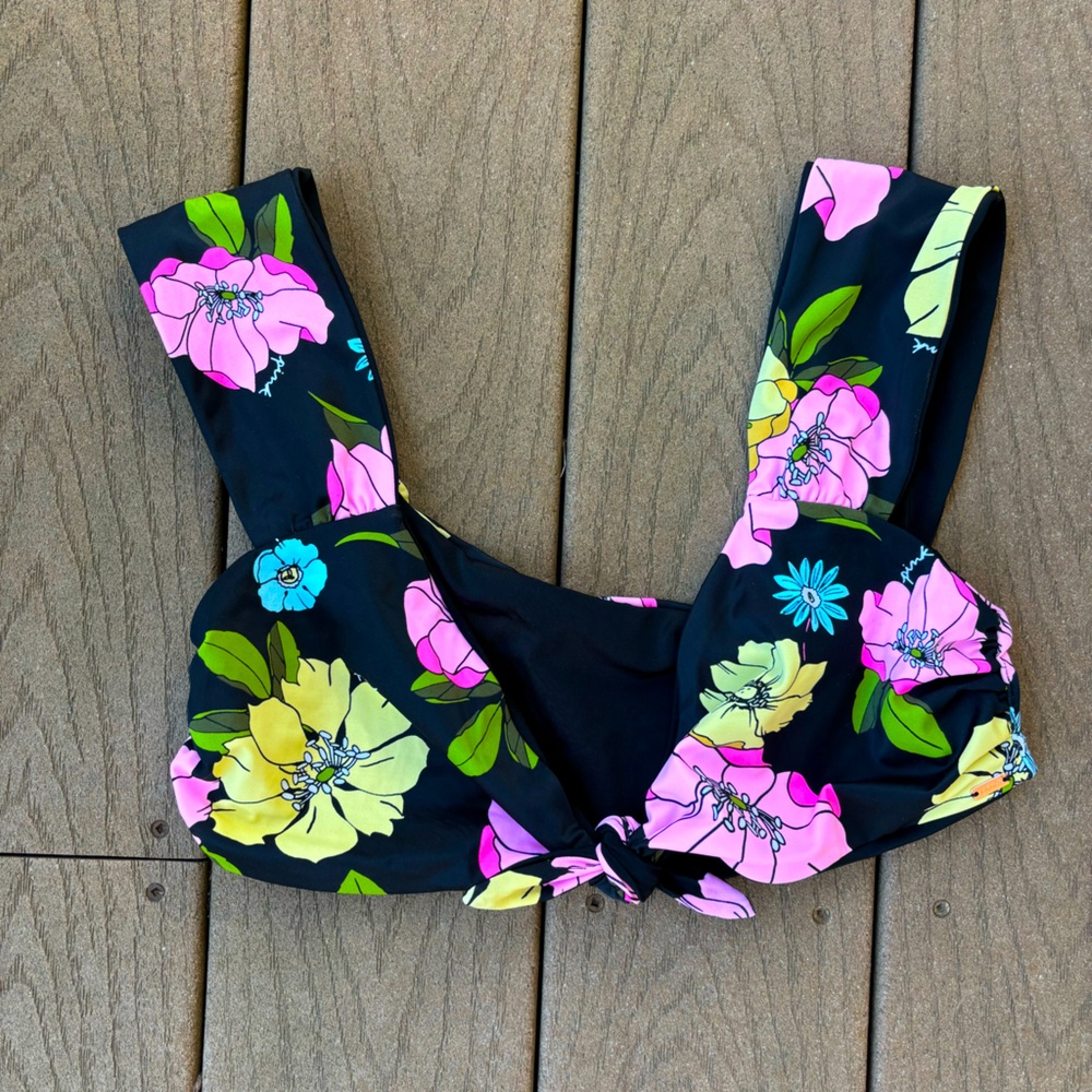 VS pink cap sleeve swim top